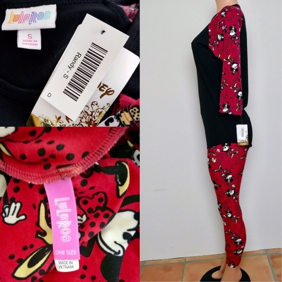 LuLaRoe Disney Minnie Randy Tee & Leggings Outfit - Picture 2 of 8